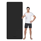 CAMBIVO Tapis Yoga TPE 213cm x 81cm x 6mm, Tapis de Sport Antidérapant, Tapis de Yoga Mat Gym pour Pilates, Fitness, Sport Maison, Meditation Noir