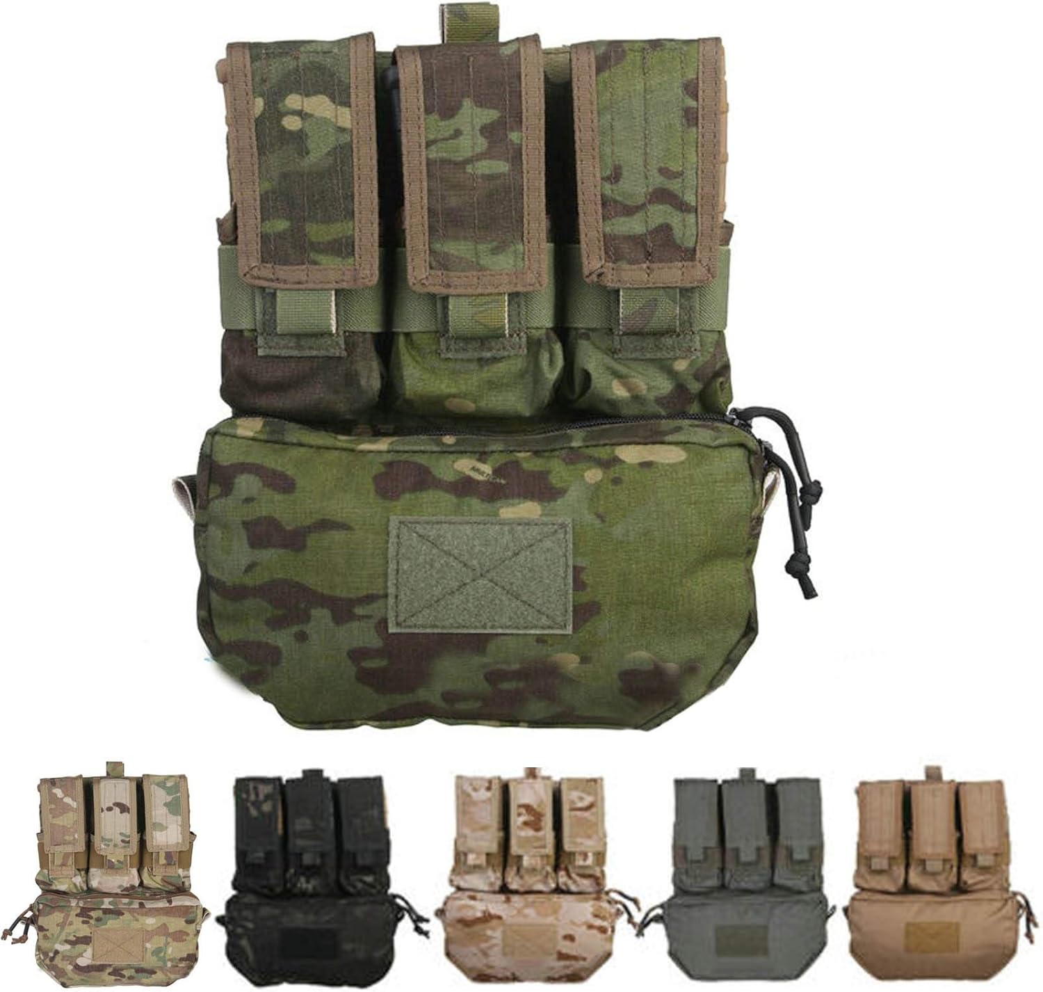 Emerson Assault Back Panel Airsoft Combat Molle Vest Waist Bag