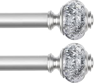 Pacote com 2 varões de cortina USFOOK