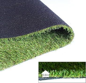 Petgrow Artificial Grass for Pets 1M × 5M, Durable Self-Draining System Fake Lawn Mat, Natural Simulation for Patio Balcony Outdoor Indoor Green Grass Carpet (20MM ECO, 1M × 5M)