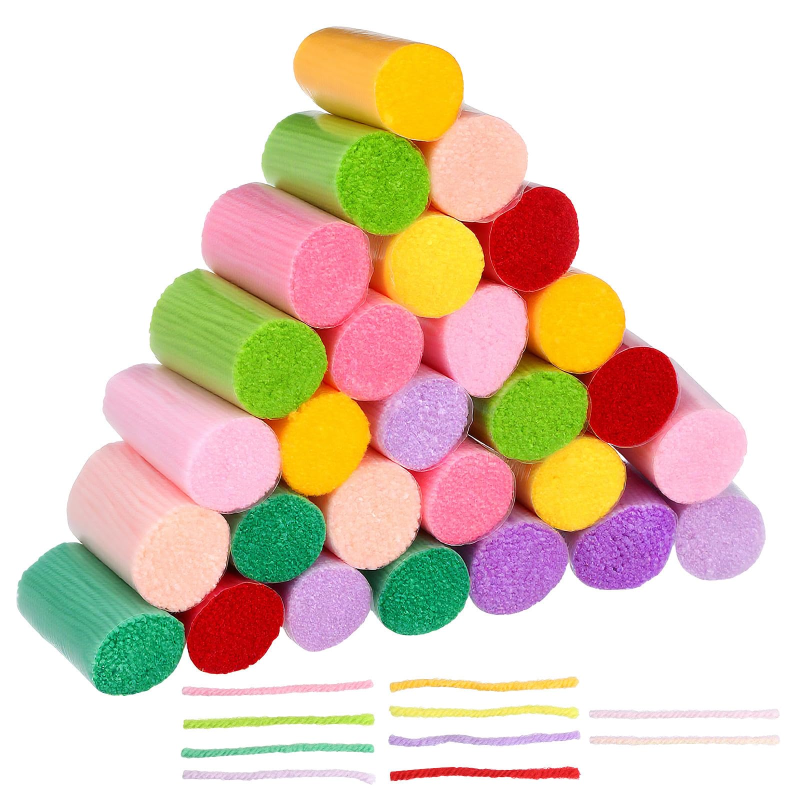Hilo acrílico para tejer crochet lana ganchillo manualidades alfombras latch rug pack 30 piezas