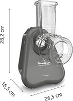 Moulinex Fresh Express DK855HE0 elektromos zöldségreszelő 5 az 1-ben szürke 8