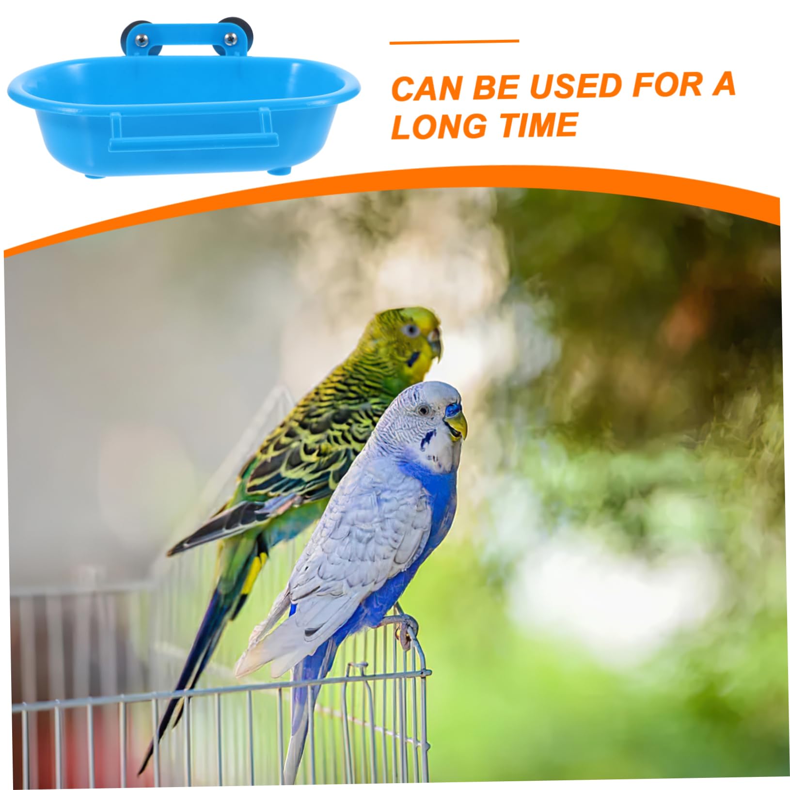 BESPORTBLE 4piezas Bañera De Aves Colgante para Jaula Accesorio Multifuncional De Baño para Periquitos y Aves Pequeñas Higiénica y Segura para Cuidado De Mascotas