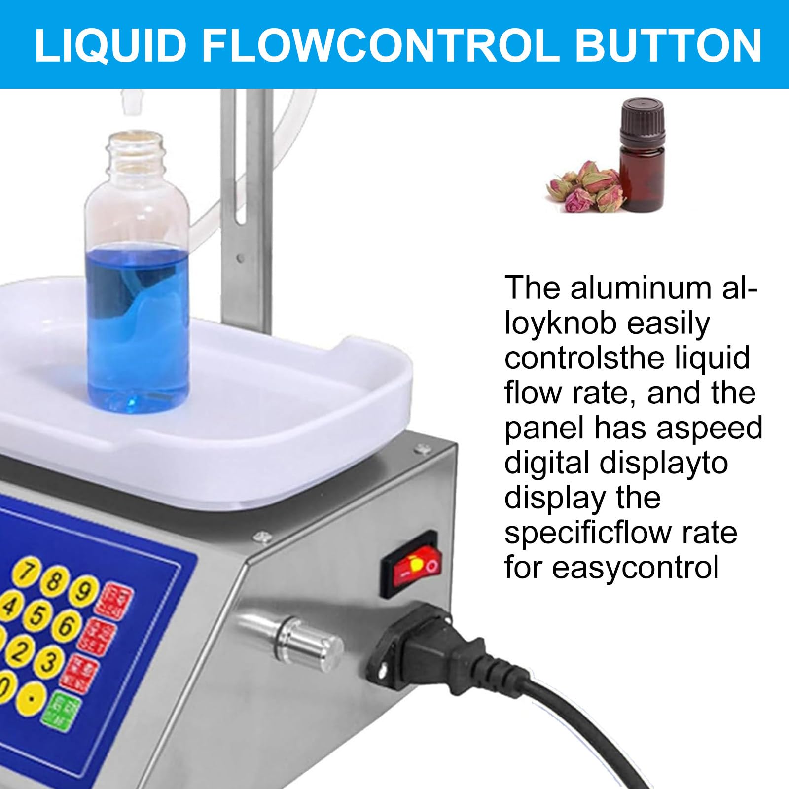 Máquina de llenado de bomba peristáltica, dispensador de líquidos de alta precisión, llenadora automática de botellas con pantalla LCD para llenado cuantitativo de líquidos, CSY-1200