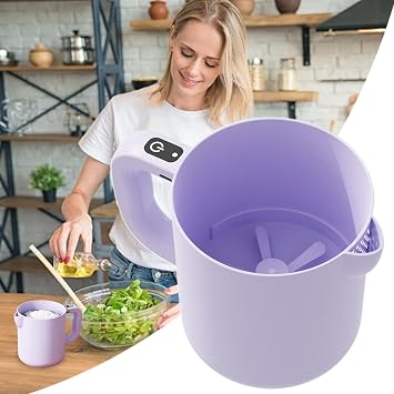 Electric Mixer - Electric Food Mixer with Rice Washing Function - 1L Bowl with Portable Filter Cooking Bread Tools Kitchen Tools