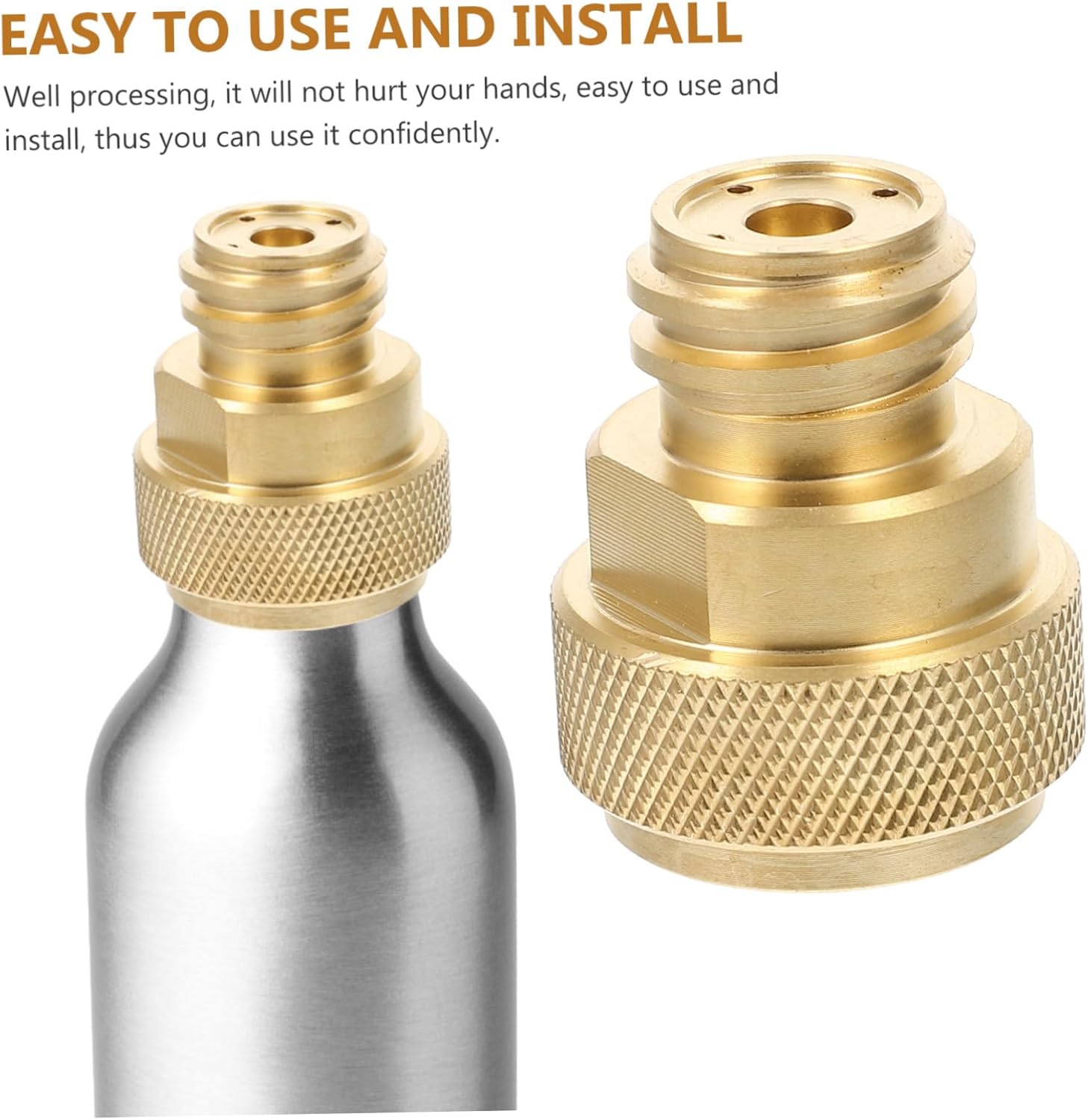 Alipis Water Adapter for TR21-4 21 * 4 Thread CO2 Cylinder Connector Quick Connect Sparkling Water Making Kit Portable for Home Use