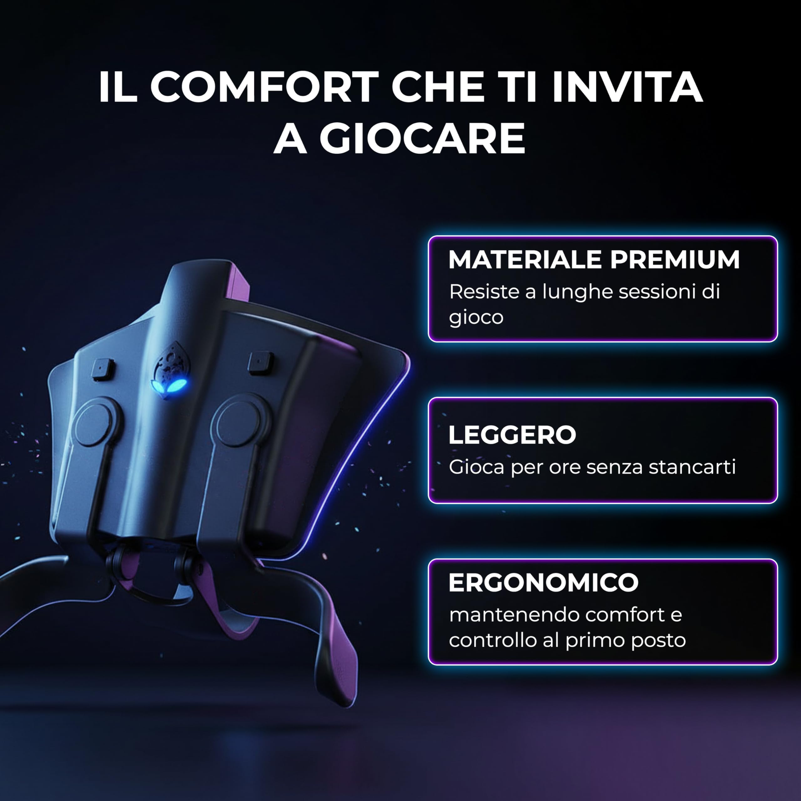 Collective Minds Strike Pack 'FPS Dominator' per PS4 | 2 paddles programmabili | Kit MOD personalizzabile sul controller | Accessorio cablato per giocatori professionisti | Compatibile PS4
