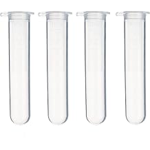 50Pcs 10ml Centrifuge Tubes Polypropylene Clear Graduated Tubes with Cap