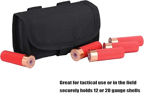 Miniatura 6 de 10 Round Shotgun Shotshell Reload Belt Holder Carrier Tactical Molle Ammo Pouch for 12 Gauge20G