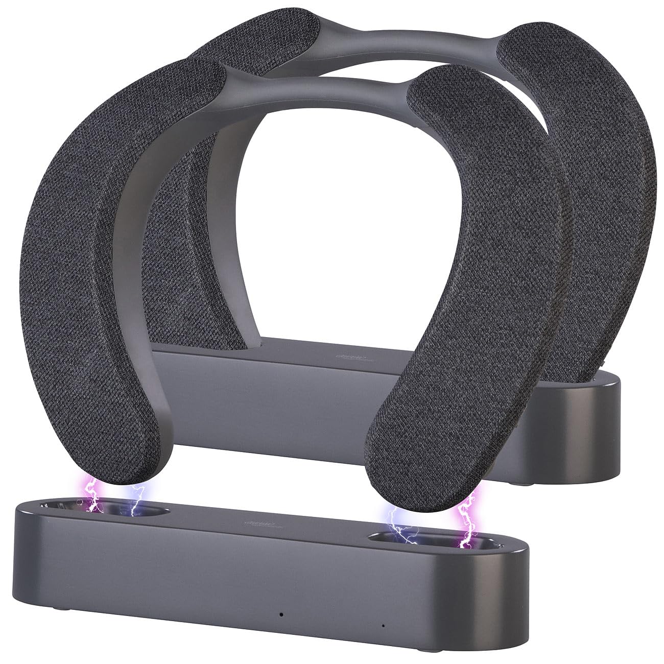 auvisio apparecchio acustico: Set da 2 Amplificatore TV wireless digitale e altoparlante cervicale, KH-530, Conversazioni durante l'uso, alto comfort di indossabilità (cuffia da collo senza fili)