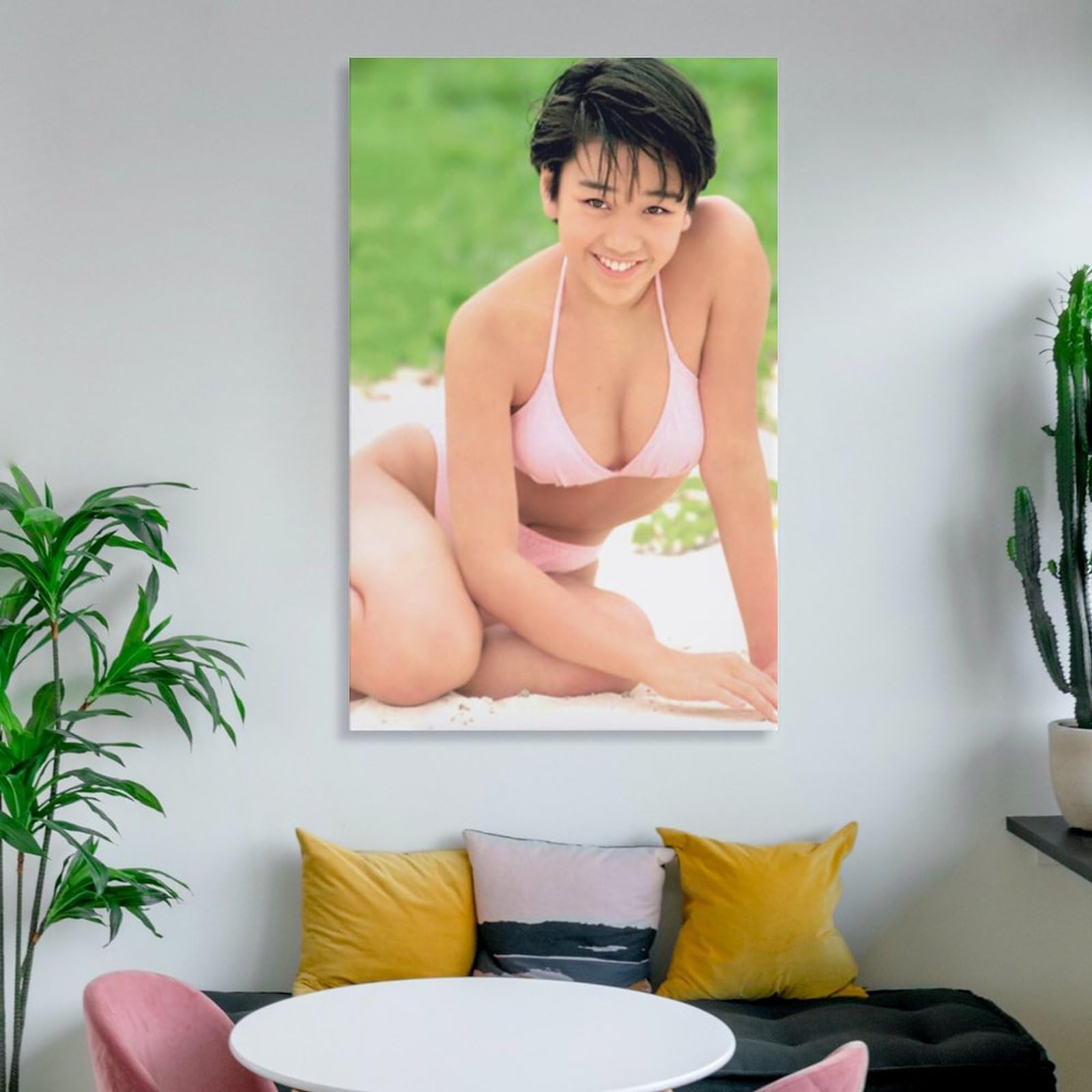 アイコラ　西田ひかる Amazon.co.jp: 西田ひかる下着セクシー写真ポスター壁飾り ウォールアート 部屋飾り キャンバス 絵画 ベッドルーム ポスター リビング  壁の絵12x18inch(30x45cm)
