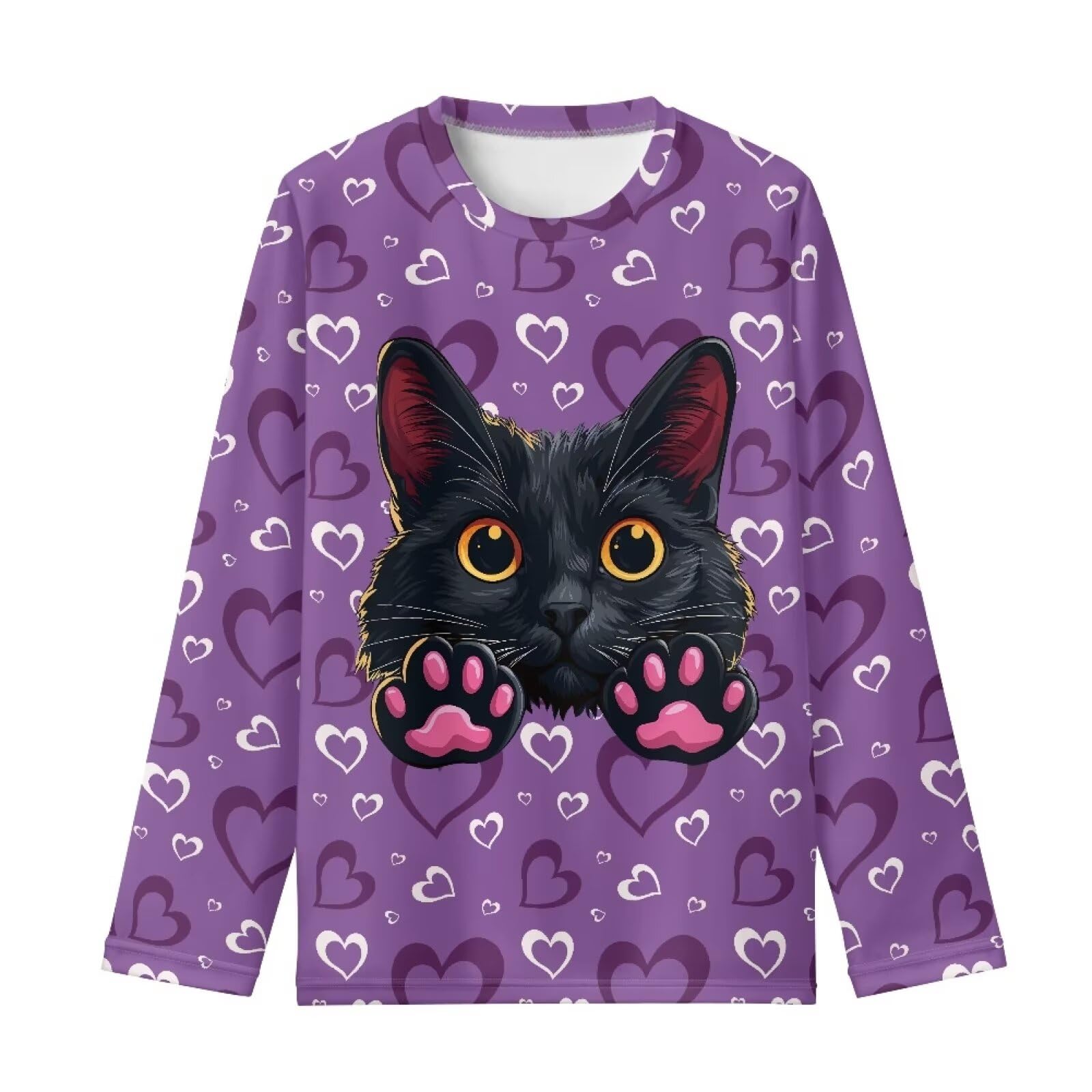 Girls Long Sleeve Shirts Casual Crewneck Soft T-shirts for Girls 3-16 Years Old