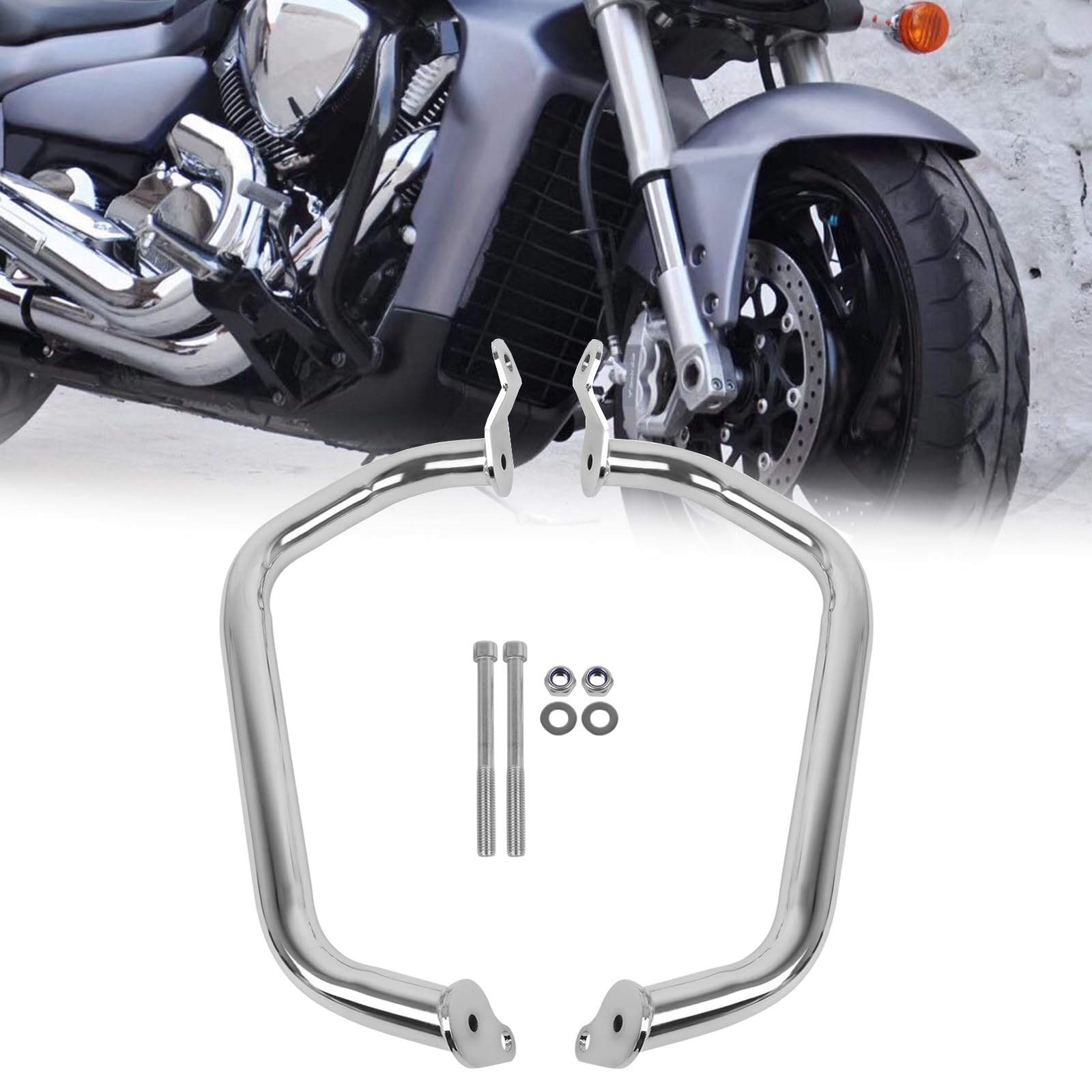 Photo 1 of PIKPOP Engine Guard Highway Crash Bar Protector Replacement for Suzuki Boulevard M109R Limited Edition Boss M1800R VZR1800 2006-2024(Chrome)