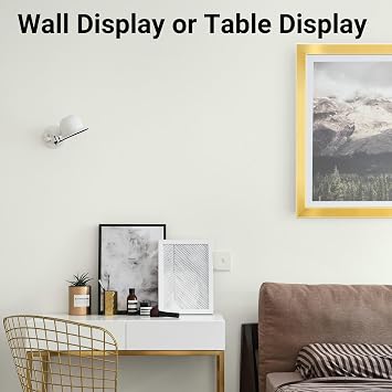 RUN HELIX 8x12 Picture Frames,Simple Designed Photo Frame,Certificate Document Frame for Horizontal and Vertical Formats,8x12 Poster Photo Frame Wall Gallery Home Office Decor,Black
