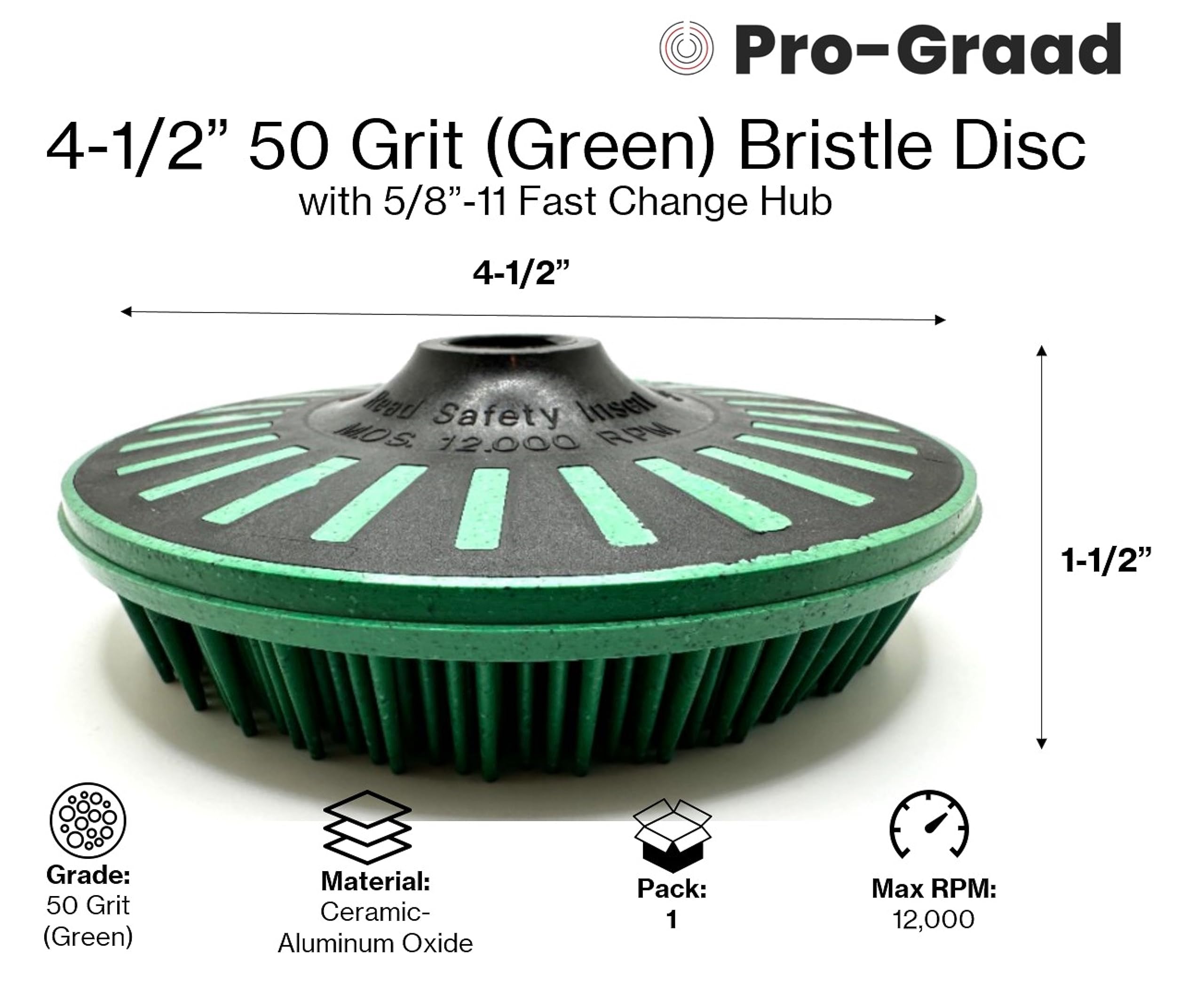 Pro-Graad Bristle Discs - Paint Removal & Finishing -2
