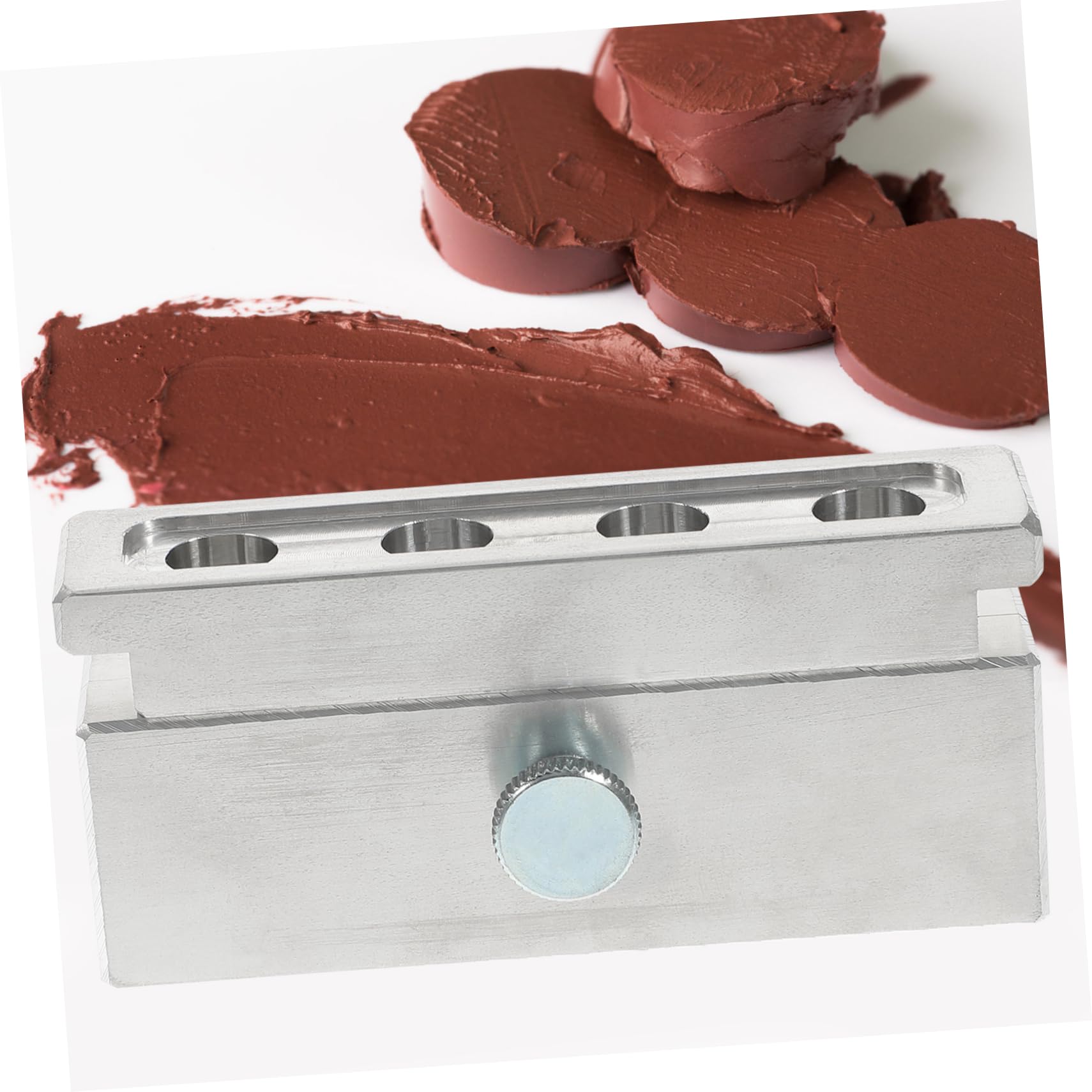 FRCOLOR 3 Juegos De Lápiz Labial Forma Con 4 Agujeros Lápiz Labial Fabricante Selber Set Para Hacer Bálsamo Labial Kits DIY Kit De Bálsamo Labial Aleación De Aluminio Casero