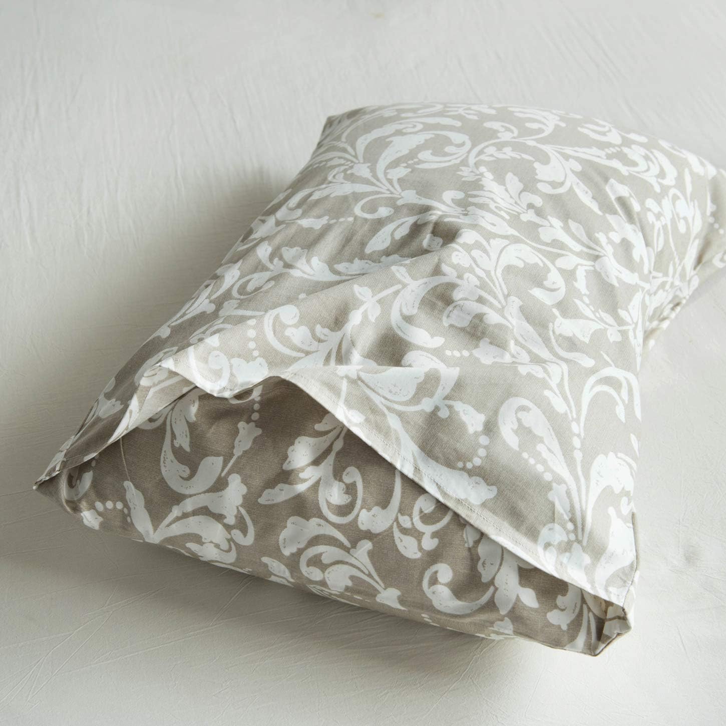 Gеt Sресіаl Prісе YuHeGuoJi 3 Pieces Duvet Cover Set 100% Cotton King Size Khaki Paisley Bedding Set Boho Floral Print Duvet Cover with Zipper Ties 2 Pillowcases Hotel Quality Soft Breathable Comfortable Durable