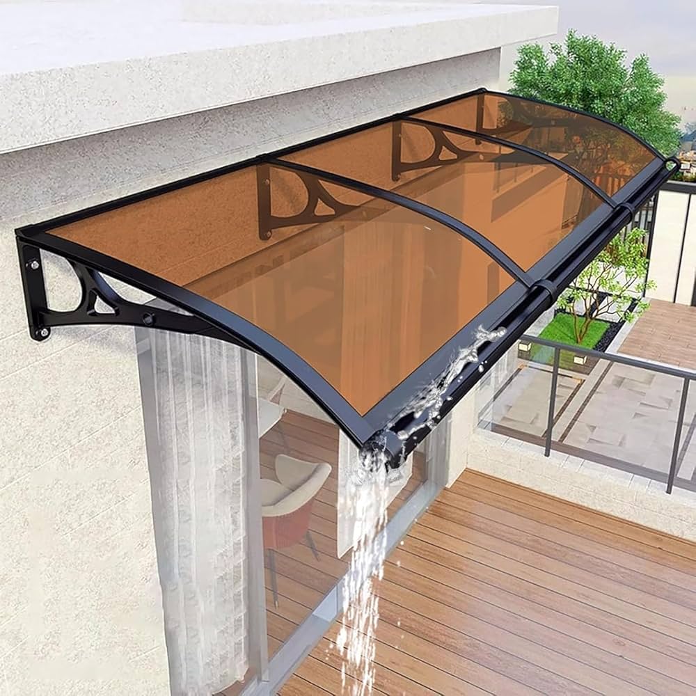 Amazon | 住宅用ひさし 屋根庇 雨よけ, サンシェード 玄関用
