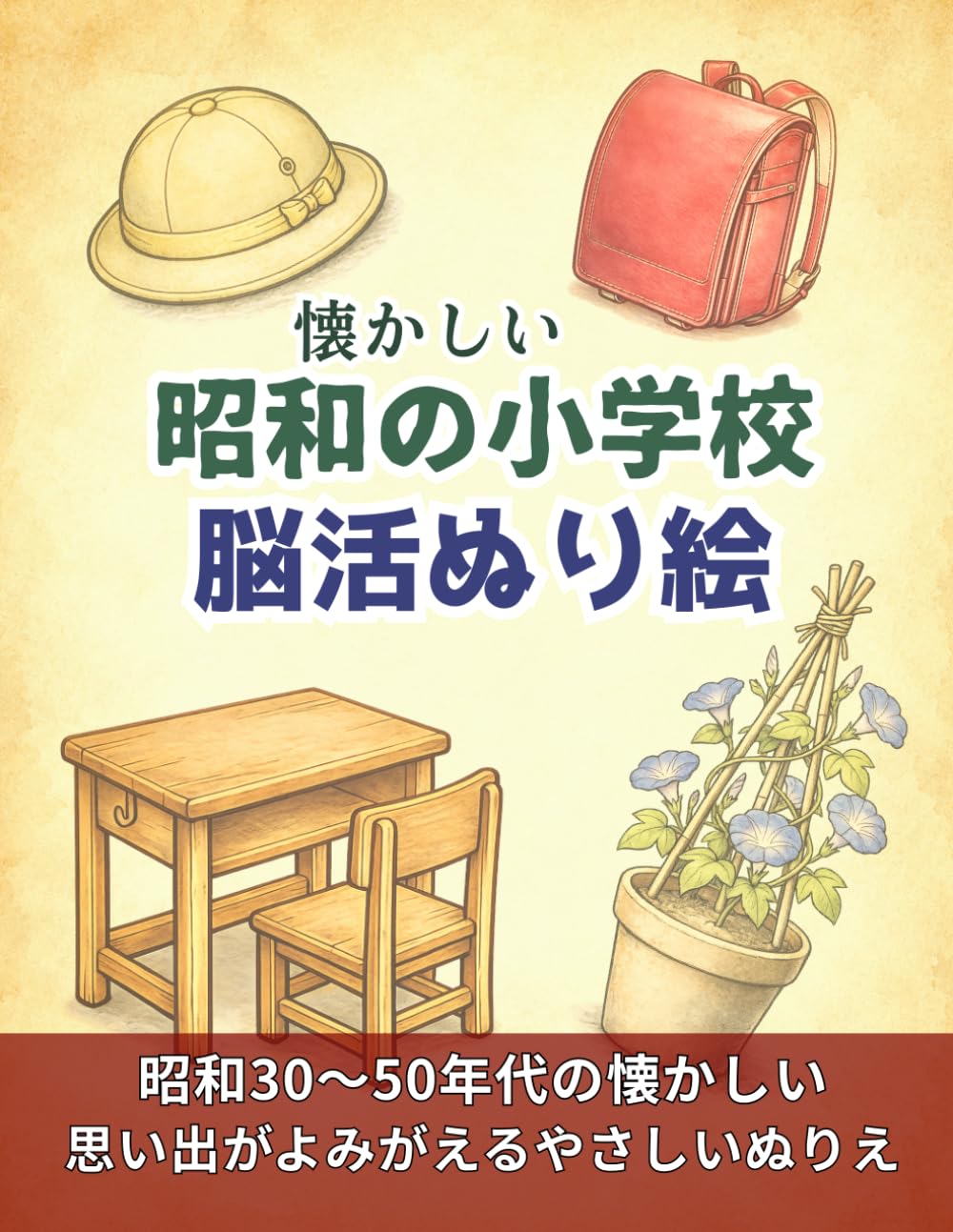 懐かしい昭和の小学校 脳活ぬり絵: 昭和30〜50年代の思い出がよみがえるやさしいぬりえ