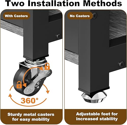 Vista 14 de EasyCom Perrera resistente para perros de interior con etiqueta de nombre, muebles de jaula de perro de 41 pulgadas para perros medianos, jaula