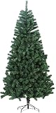 Skygreen Pino de Navidad Artificial 2.10 m con 1000 Ramas Frondosas y Base Metálica Estable. Árbol Navideño de Apariencia Natural Reutilizable para Decorar con Esferas, Luces y Adornos
