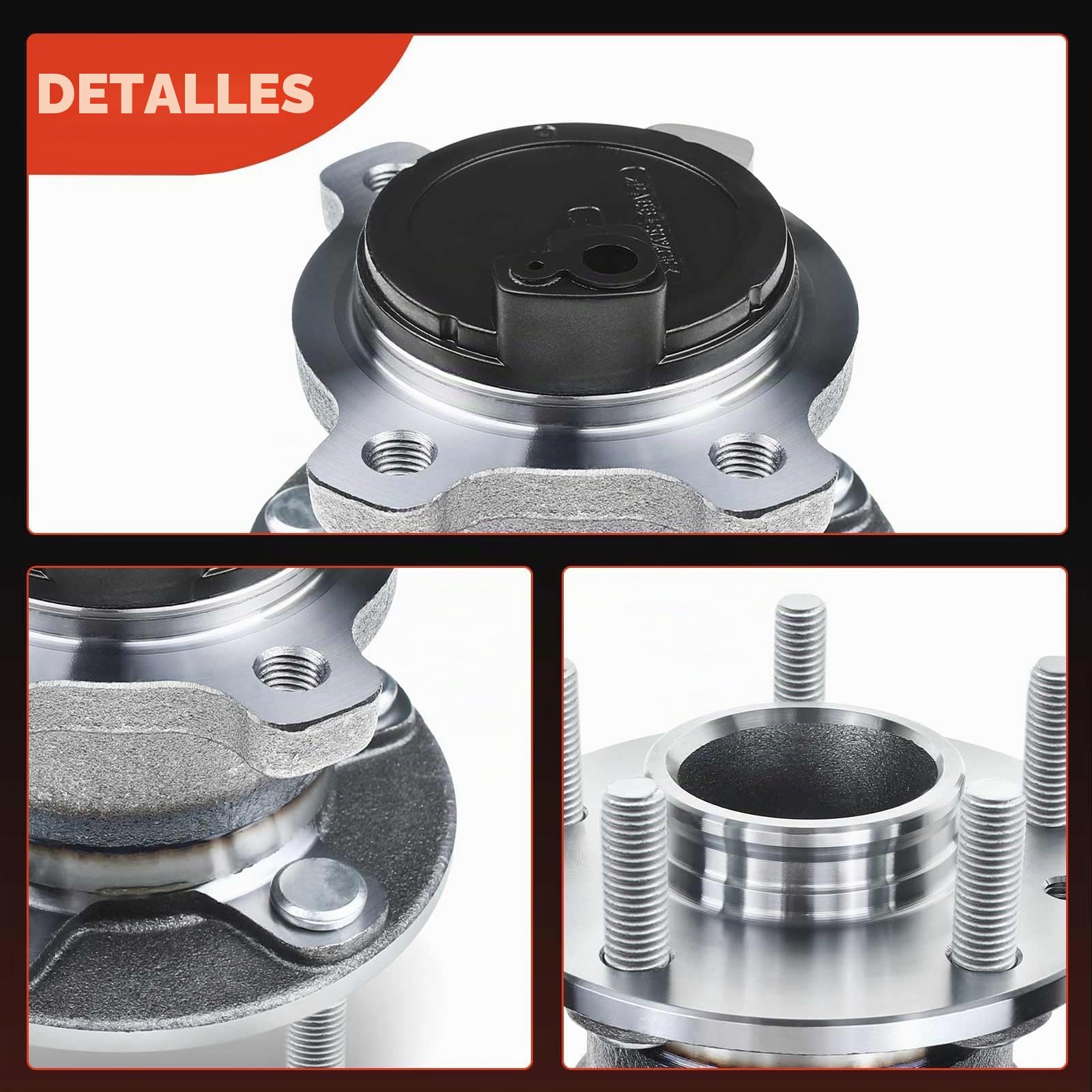Frankberg 2 rodamientos de rueda traseros juego de rodamientos con sensor | 1769848, trasero Con sensor de carcasa Sensor de Velocidad de las Ruedas Sensor ABS Rueda con brida ⌀136