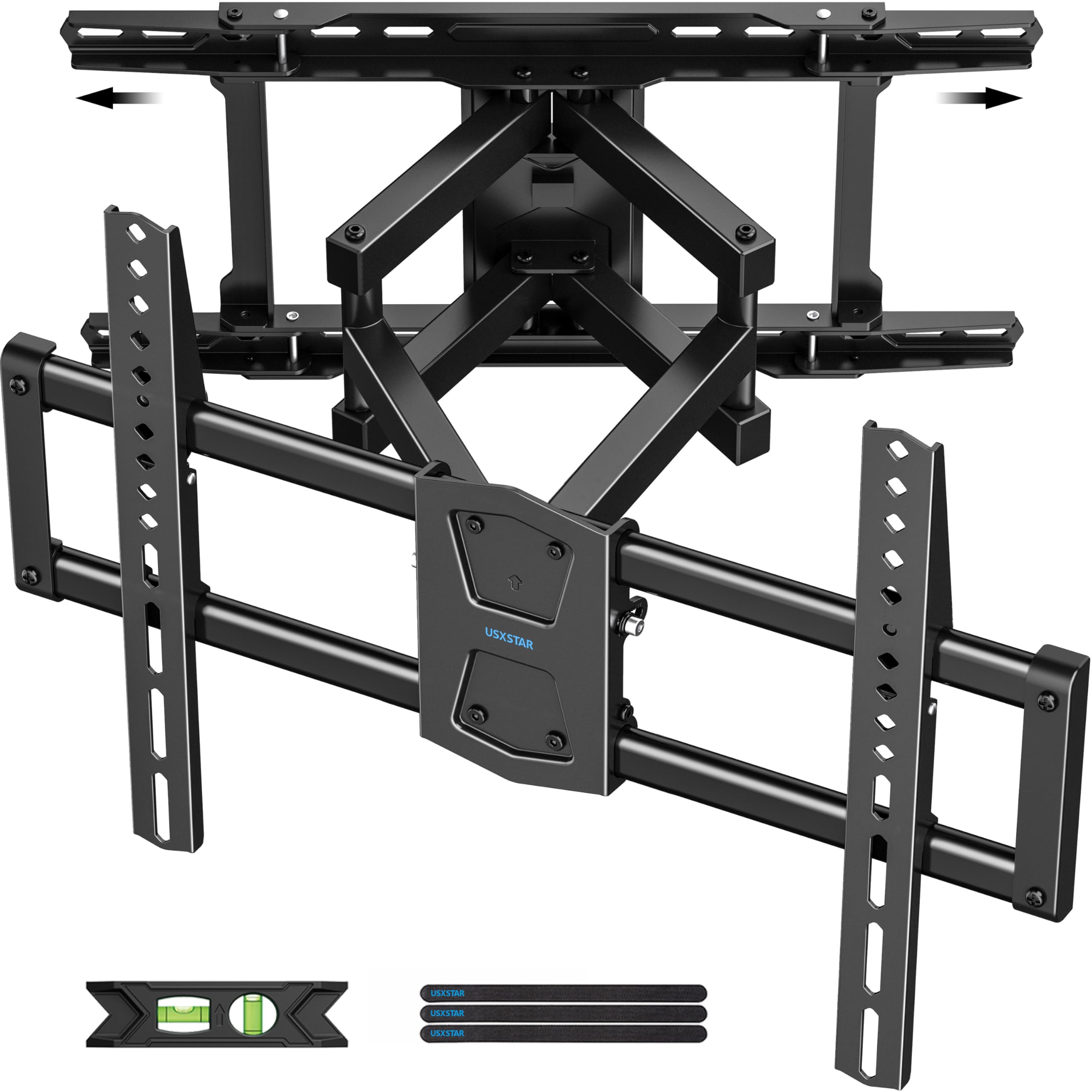 USX STAR Full Motion TV Wall Mount 24 inch Stud for 65 70 75 85 86 Inch TVs