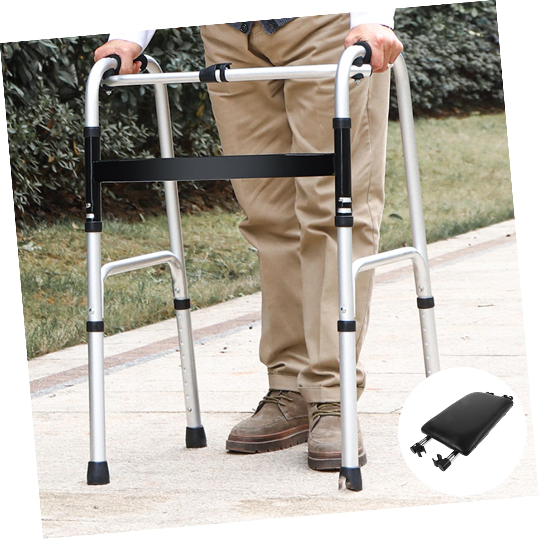 Sedile Cuscino in Pu e Schiuma di Ricambio per Deambulatore in Lega di Alluminio Piattaforma Sicura e Leggera per Sedile Doccia Walker