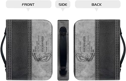 Miniatura 9 de Dremagia Music Cat Bible Cover, Cute Bible Covers for Women, Blue Bible Case, Zippered Bible Bag, Pu Leather Bible Protector Church Tote Bags with