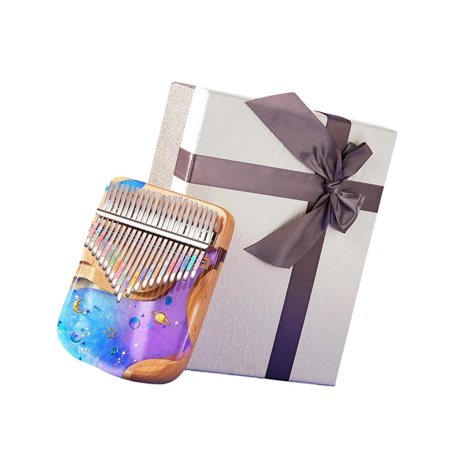 17 21 Tone Kalimba Instrument Dla Początkujących Z Pudełkiem Upominkowym Instrumenty Muzyczne Kalimba(21note6giftbox)