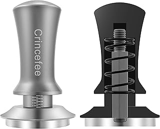 Crincefee 51mm Calibrated Espresso Tamper | Coffee Tamper with Spring Loaded | coffee tamper 51mm with Flat Stainless Stee...