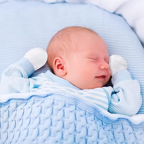 Miniatura 5 de 18 pares de guantes para bebés recién nacidos, guantes para bebés de 0 a 6 meses