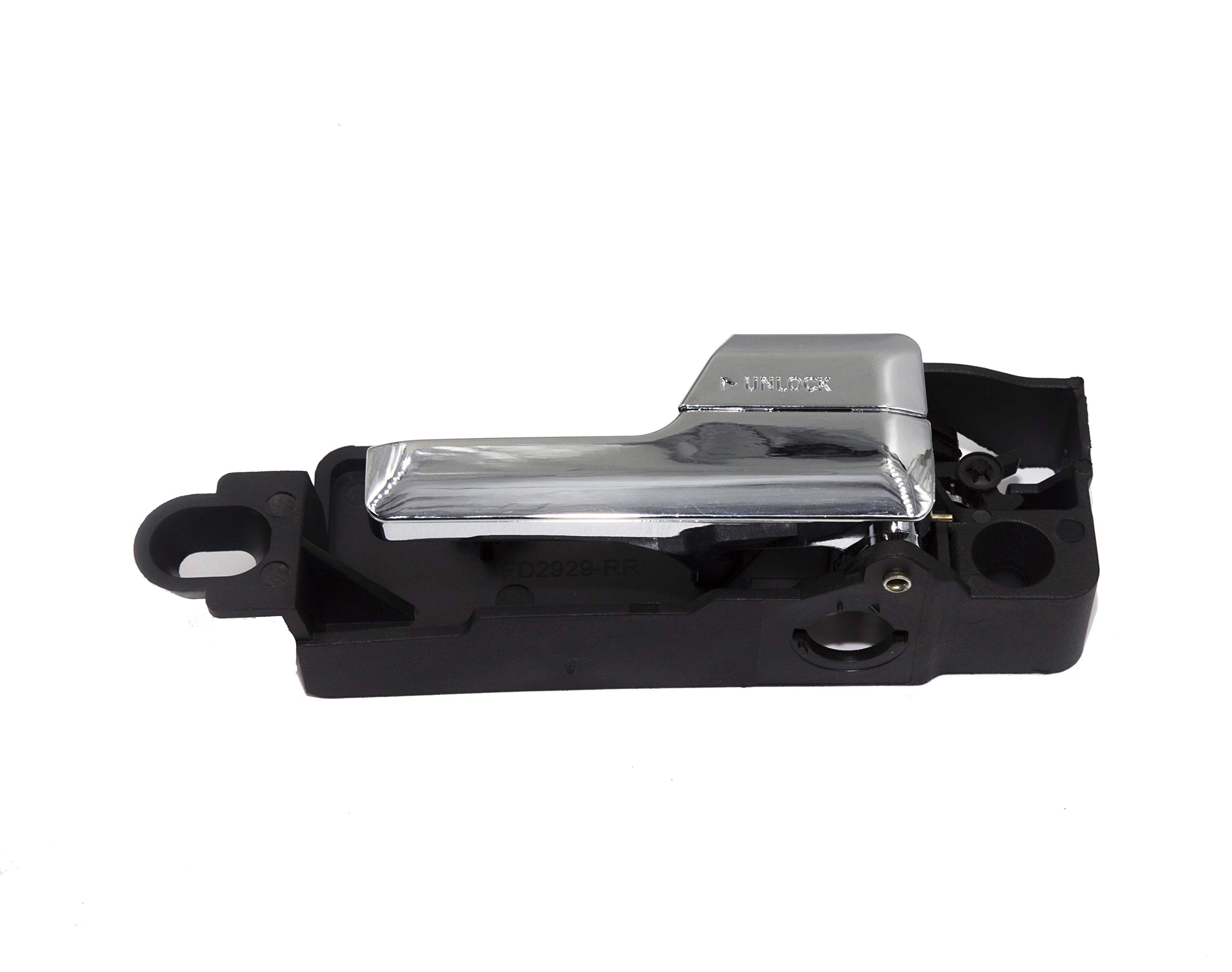 Front Passenger Interior Door Handle - Chrome & Black - Fits 2006-2012 Ford Fusion, Mercury Milan