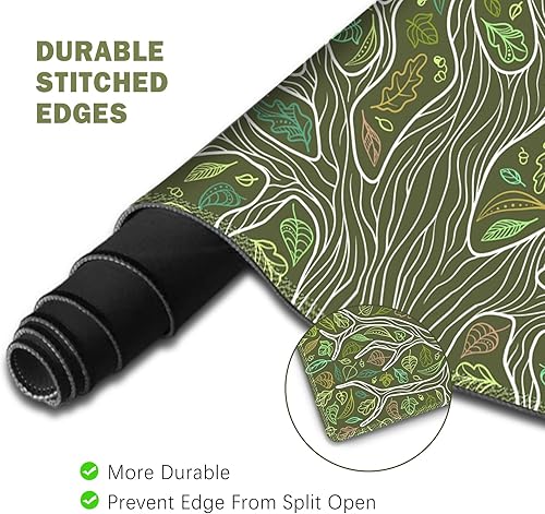 Miniatura 9 de ToLuLu Alfombrilla de escritorio, alfombrilla de mouse para juegos, soporte de muñeca 4 en 1, juego XXL grande para mouse + reposamuñecas para