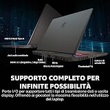 MSI Vector 16 HX AI 16" 144Hz FHD+ Notebook per videogiochi: Intel Core Ultra 7-255HX, NVIDIA Geforce RTX 5070Ti, 16 GB DDR5, 512 GB NVMe SSD, Thunderbolt 5, Wi-Fi 6E, Win 11 Home: Cosmo Gray A2XWHG-2 - 6
