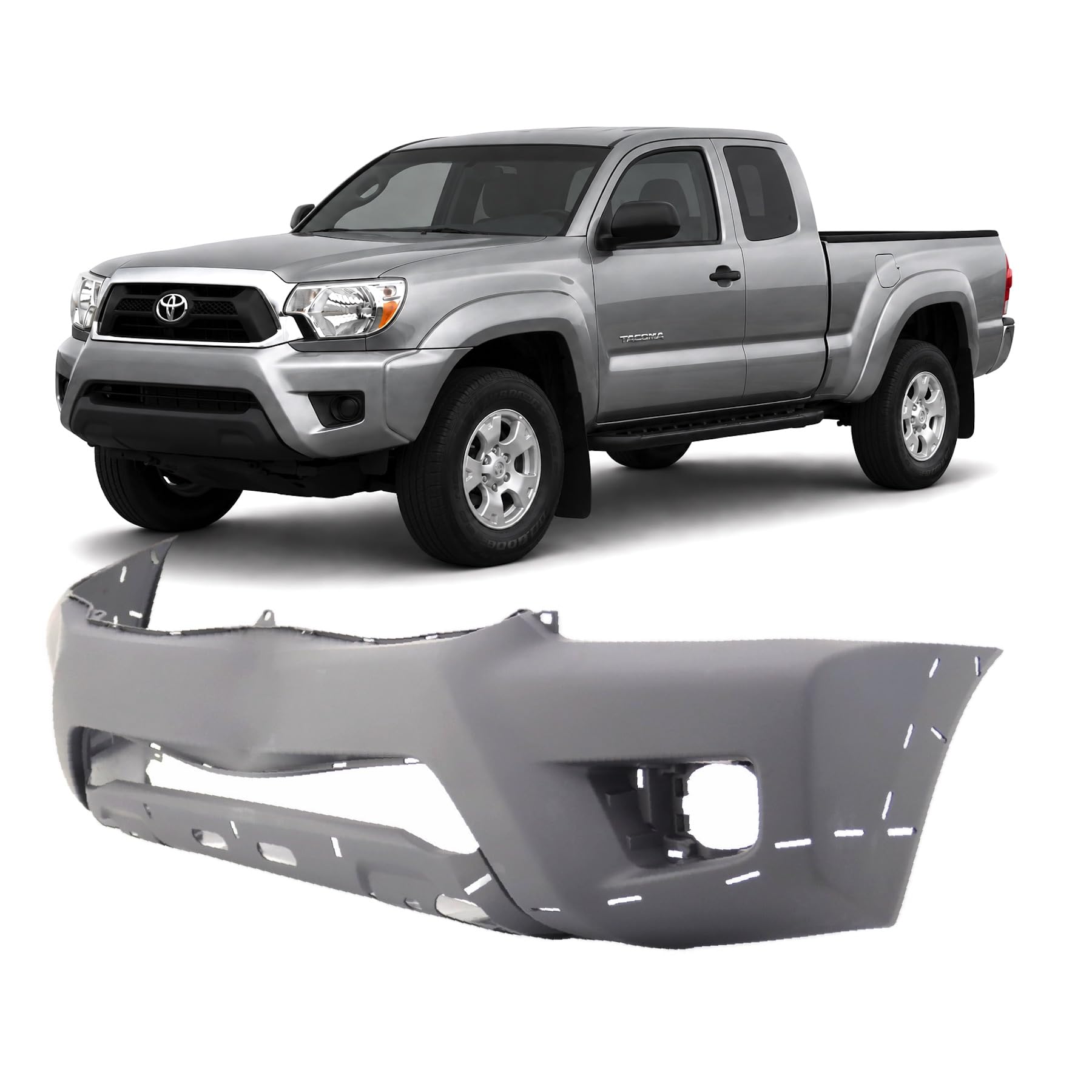 FitParts Compatible with Toyota Tacoma 2012–2013 Front Bumper Cover