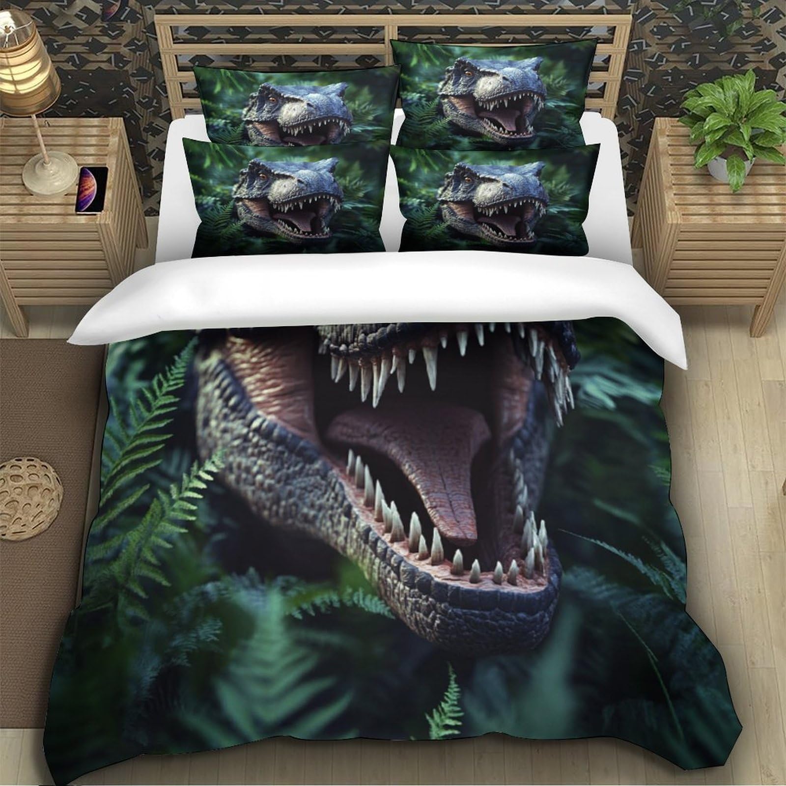 Parure de lit Dinosaure 3D Chambre Enfant ado déco