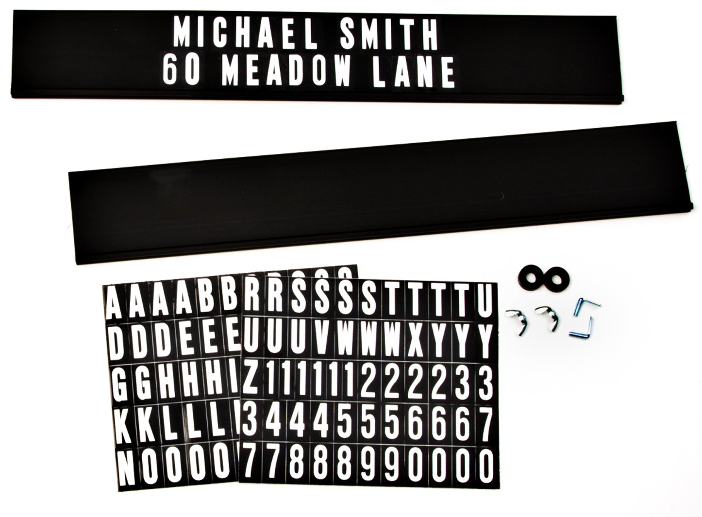 Hy-Ko ProductsAK-270 Mailbox Address Kit 2" High Black