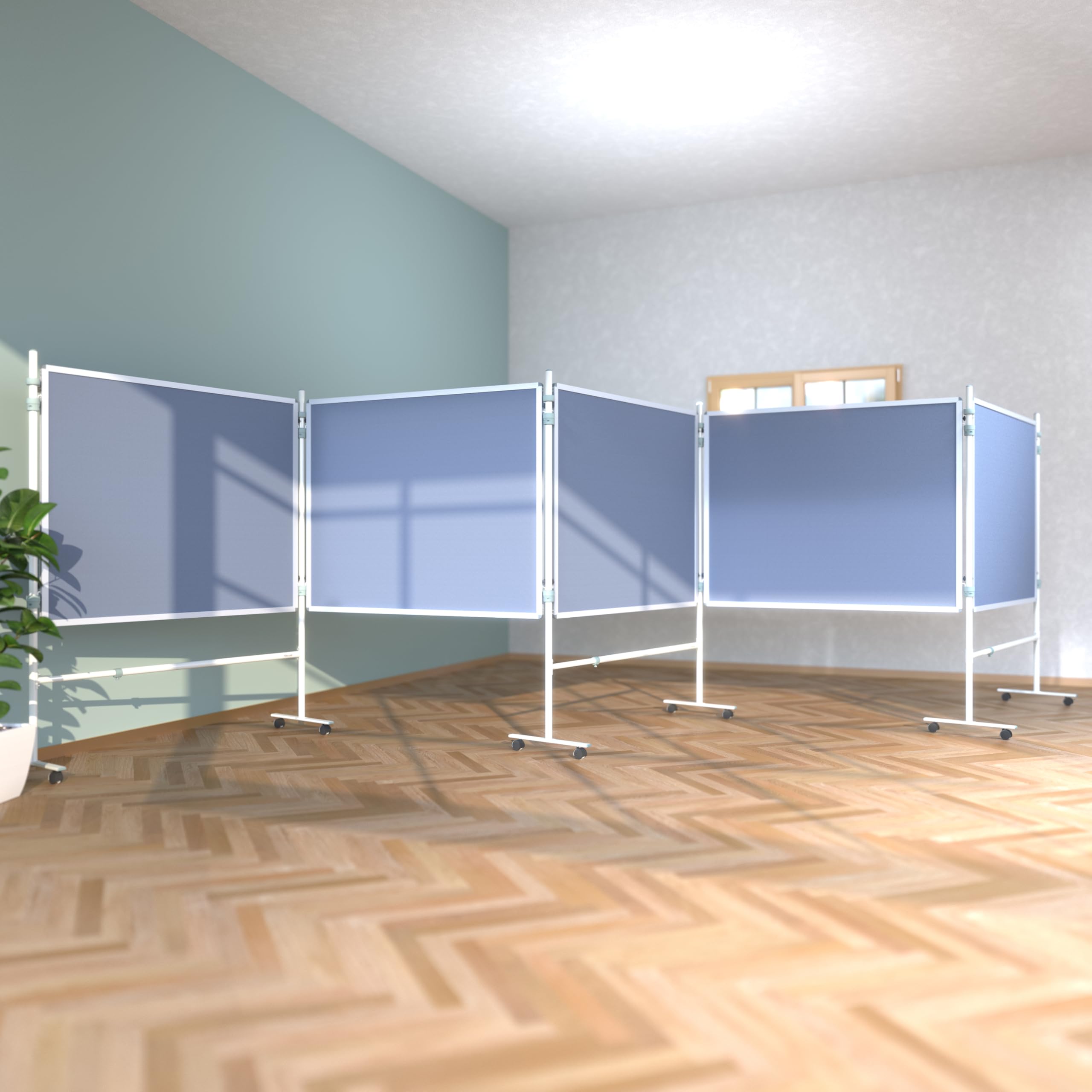 Betzold - Stellwand-Cart Sparset Galerie - Moderationstafel, mobile Trennwand, Pinnwand