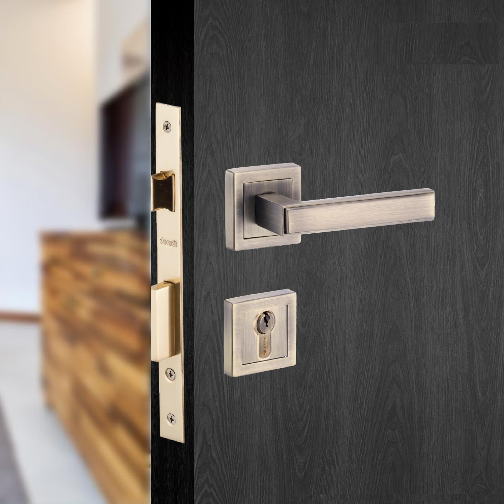Dorset Kaira On Rose Mortise Lock for Door - 60 mm Key and Knob Cylinder Lock for Doors | Door Handle Lockset for Bedroom Doors/Main Doors, 3 Keys, Antique Finish | MLKAIORAPT (B0B5LJGS6L) Amazon Price History, Amazon Price Tracker