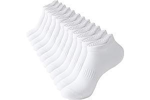 6 Pairs of Comfort and Style: Ankle Socks Athletic Running Low Cut...