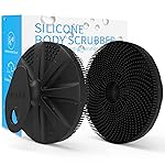 BEAUTAIL Silicone Body Scrubber, Upgrade 3rd Gen Shower Bath Brush, Lather Nicely, Soft Massage Body, More Hygienic Than Traditional Loofah, Gentle Exfoliating for Sensitive Skin, 1 Pack, Black