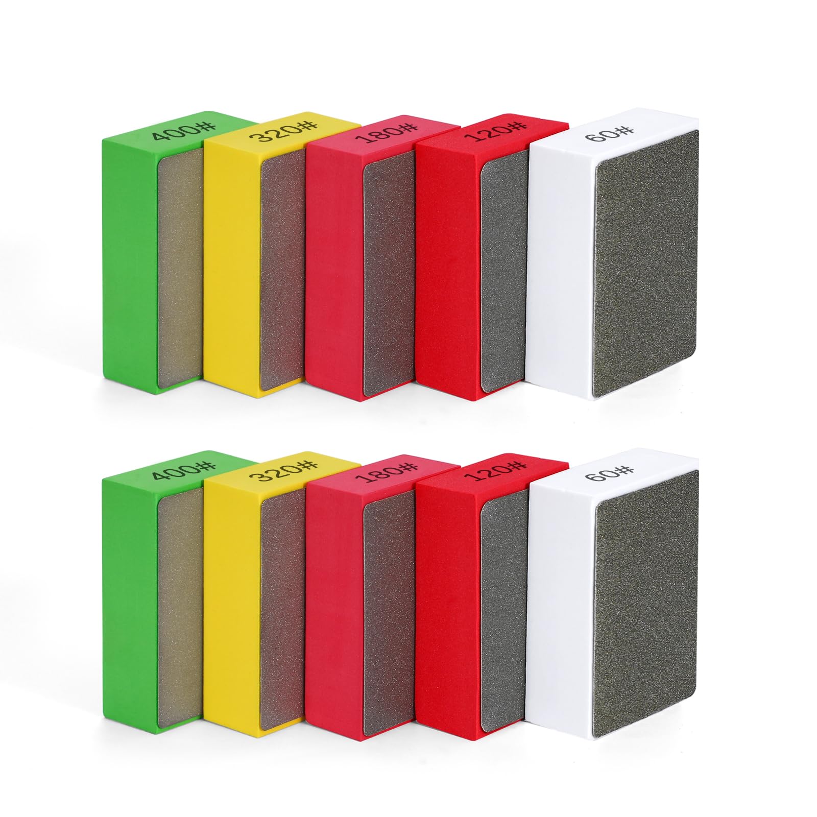 Buy 10Pcs Diamond Polishing Pads Sanding Block Foam Backing Tile Tools