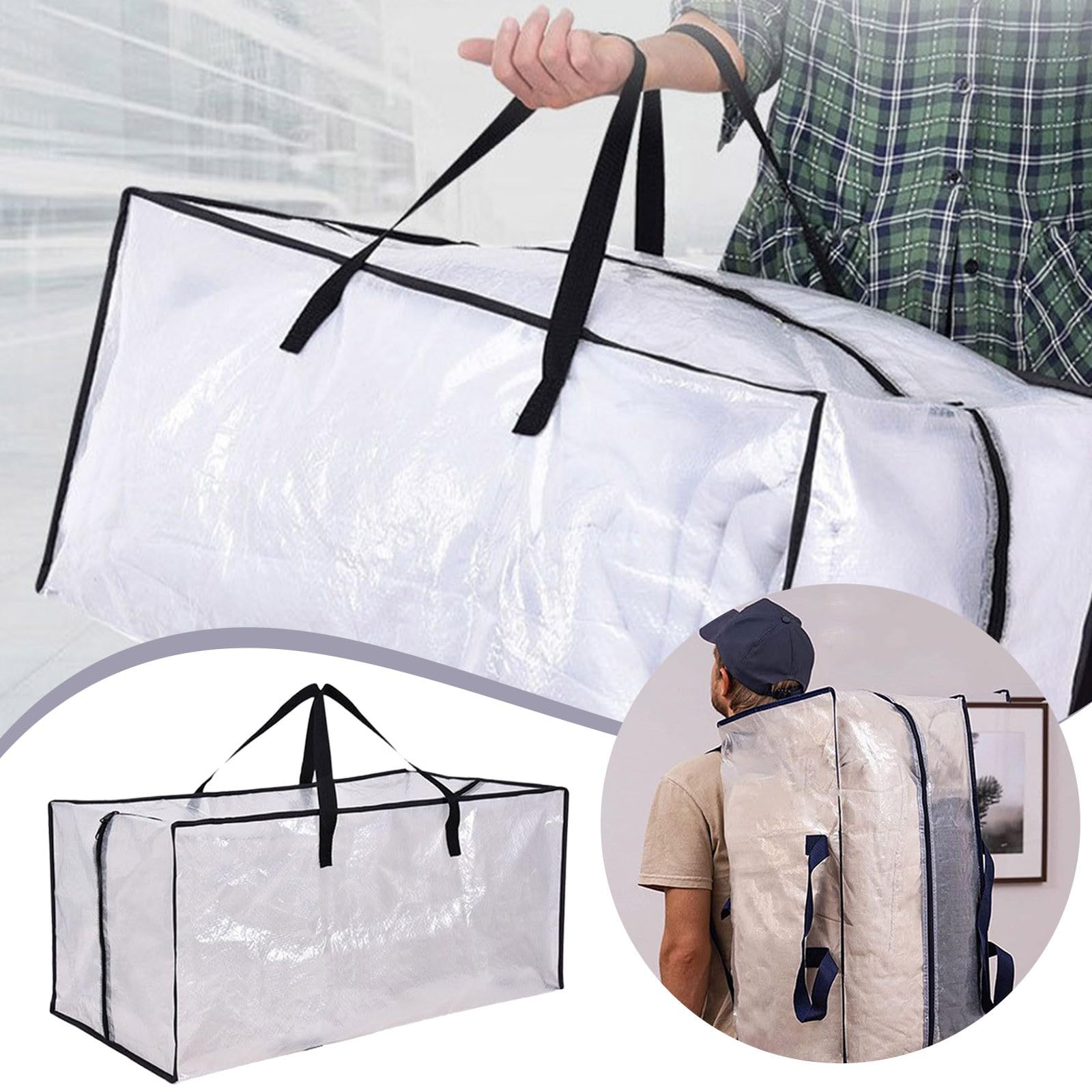 Fab totes Borse per traslochi, extra resistenti, di grandi dimensioni