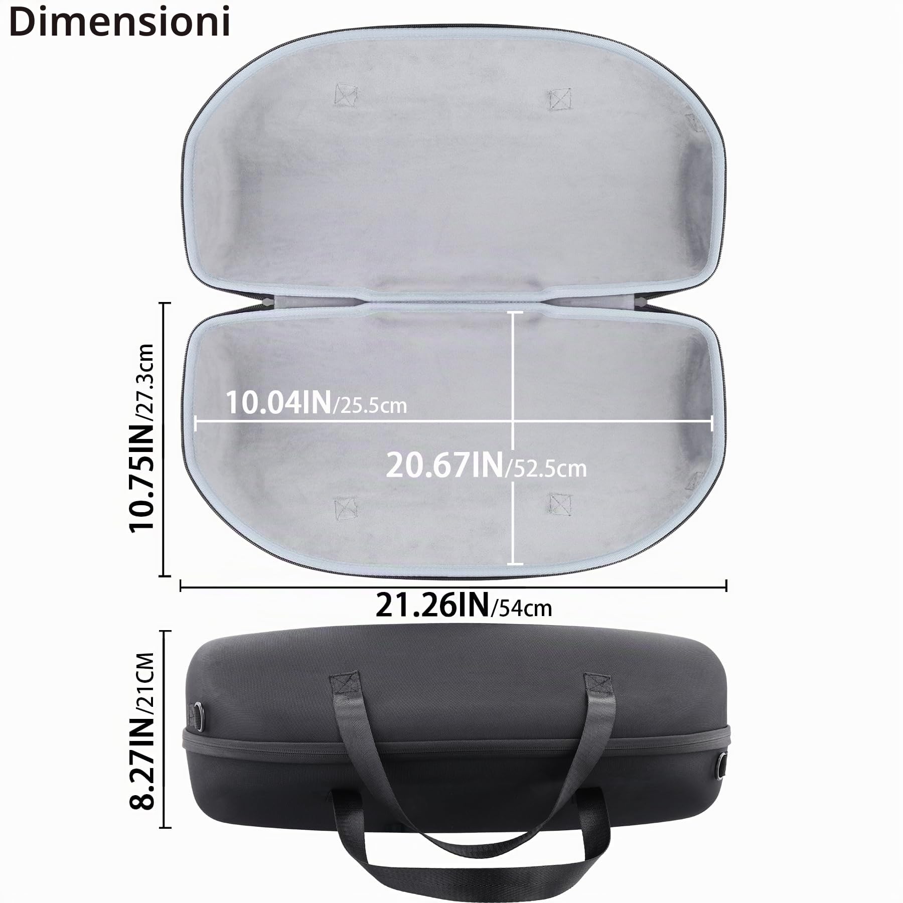 co2CREA Borsa per JBL Boombox 3/2 Altoparlante Bluetooth Portatile