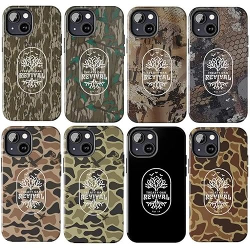 Treaty Oak Revival Camouflage Phone Case, Ol School Waterfowl Camo Aesthetic For Phone 16, 15, 14, 13, 11.