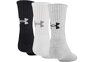 Under Armour Training Cotton Crew Socks for Kids