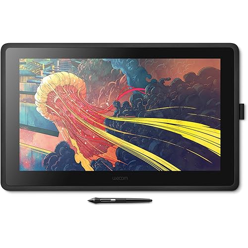 Wacom Cintiq 22 Drawing Tablet with Screen, 21.5" Full HD Display Graphic Arts Tablet Includes Pro Pen 2 w/ Tilt Response, Graphic Design Animation Display Pad for Mac, PC