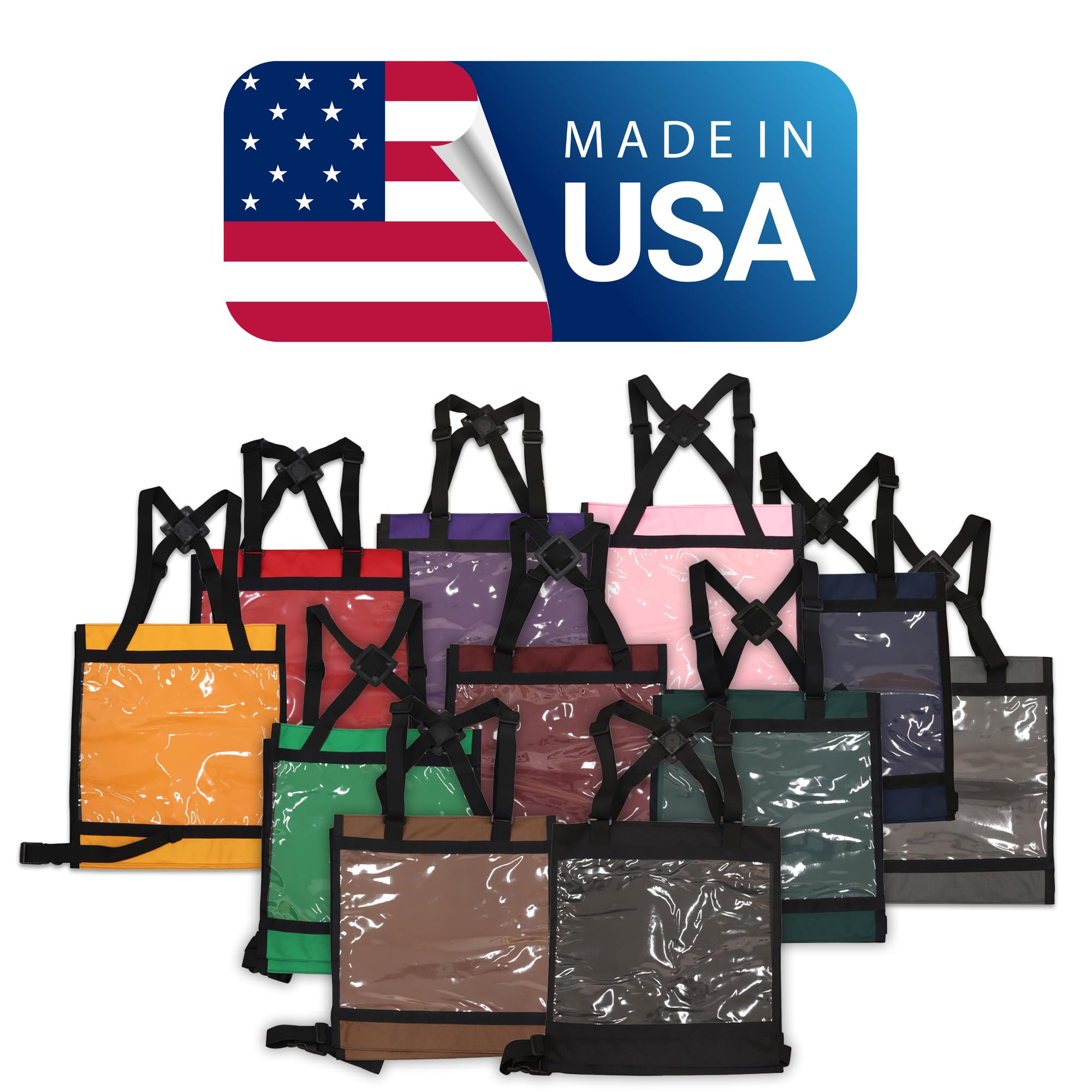 Grewal Equestrian Colored Competition/Eventing Number Holder Pinny Bib (Pink)