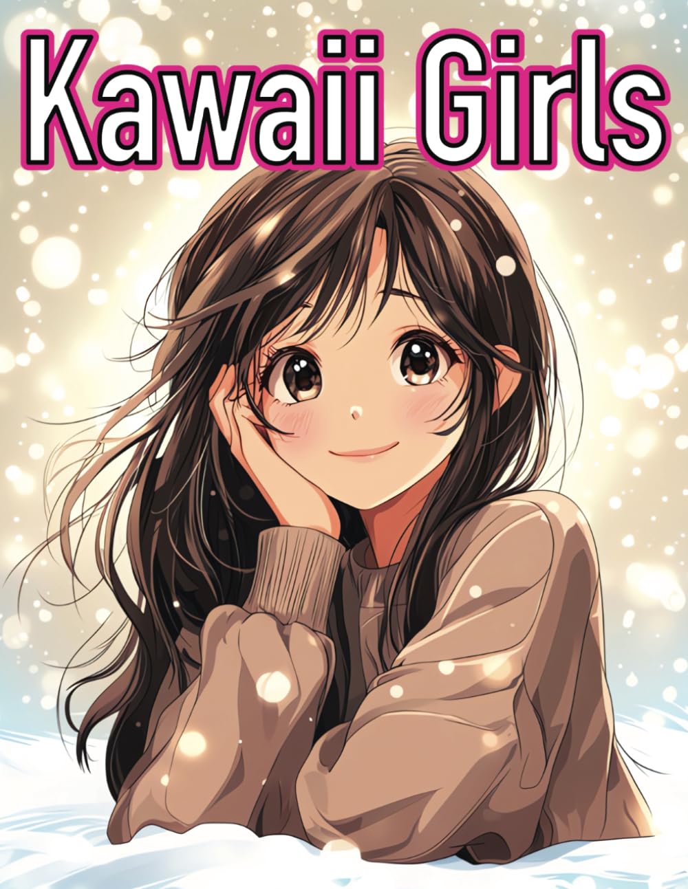 Cute Kawaii Girls Coloring Book: Beautiful Anime Girl Characters Coloring Pages with kawaii girls art and cute kawaii girls illustrations from our